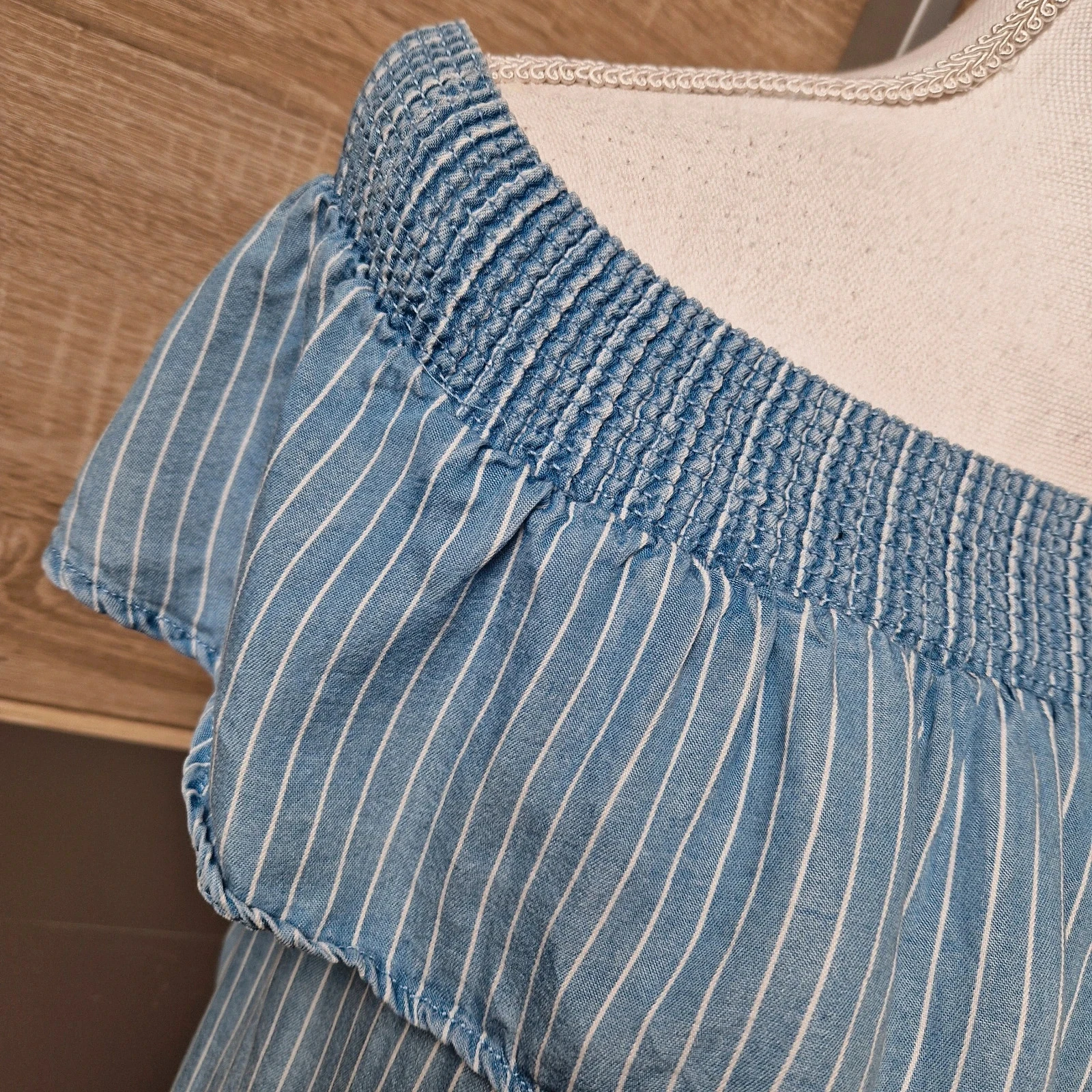 Vestido de listras Kiabi Tamanho 38 – photo 2